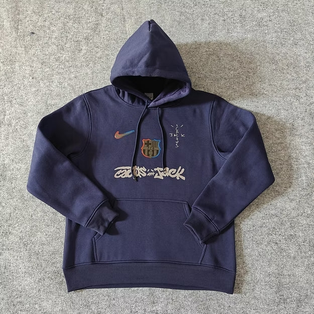 SUDADERA BARCELONA CACTUS JACK (AZUL OSCURO)